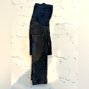 SPANX Mama Faux Leather Leggings (S)